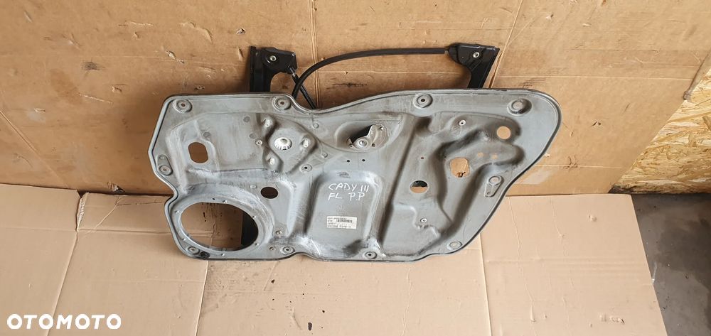 Mechanizm podnośnik szyby prawy przód VW Caddy III Lift 1T0837756M - 2