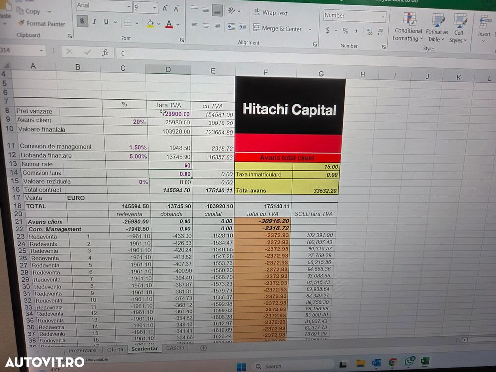 Hitachi LANDCROSS ZX130-7, 2025, 15,5t, LAMA, Ad sapare 7m, Inst picon, Inst rotire, camera spate, camere laterale, latime 2,49m, consum 5,5l/ora, ridica 7,5tone, garantie extinsa, posibilitate leasing-PROMOTIE 129.900 EUR+Tva - 35