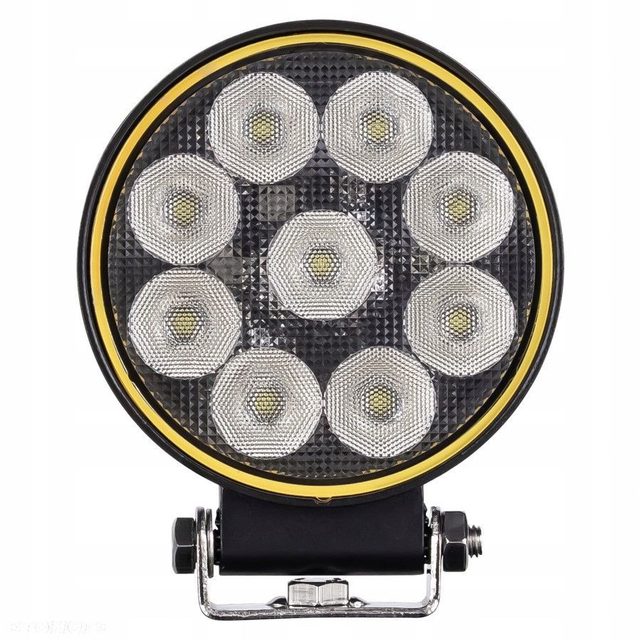 lampa robocza led 9xled okrągła plus do pojazdów i maszyn - 3