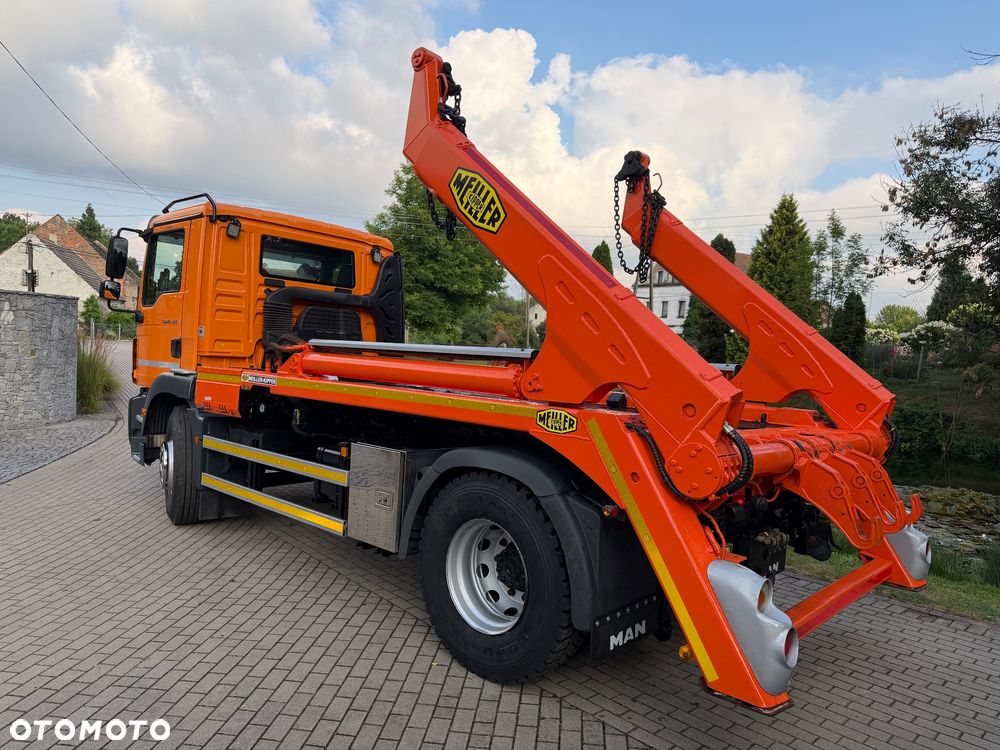 MAN TGM 18.340 / EURO 6 / MEILLER AK 12LT PILOT / bramowiec MULDA / KONTENER - 6