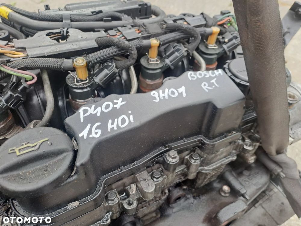 Citroen Peugeot 1.6 HDi 109KM silnik kompletny kod 9H01 układ wtryskowy Bosch - 9