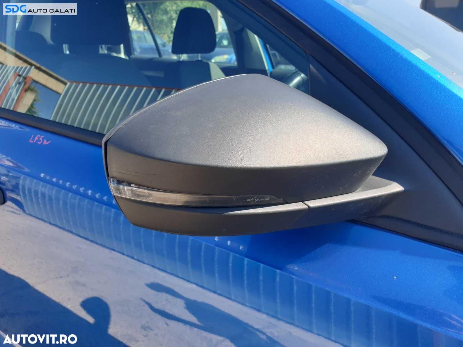 Oglinda Dreapta Electrica Fara Pliere Rabatare si Lumina Ambientala cu semnalizarea Sparta Skoda Octavia 3 2013 - 2017 [C7967] - 1