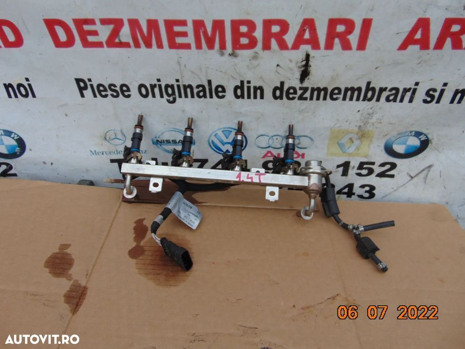 Rampa injectoare Fiat 1.4 benzina 500 abarth alfa romeo giulietta tipo - 1