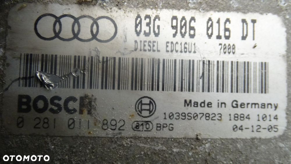 KOMPUTER SILNIKA AUDI A3 8P 2.0TDI - 2