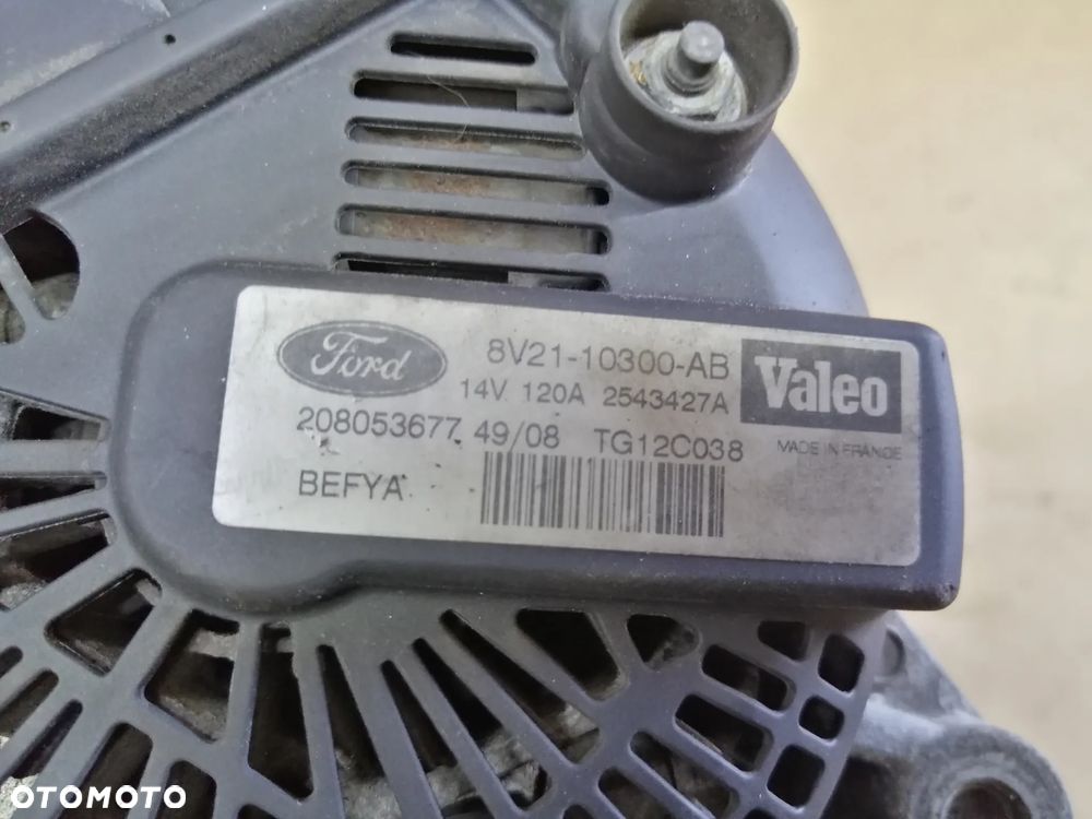 Ford Fiesta MK VII 1.6 TDCi alternator Valeo 120A 8V21-10300-AB - 8