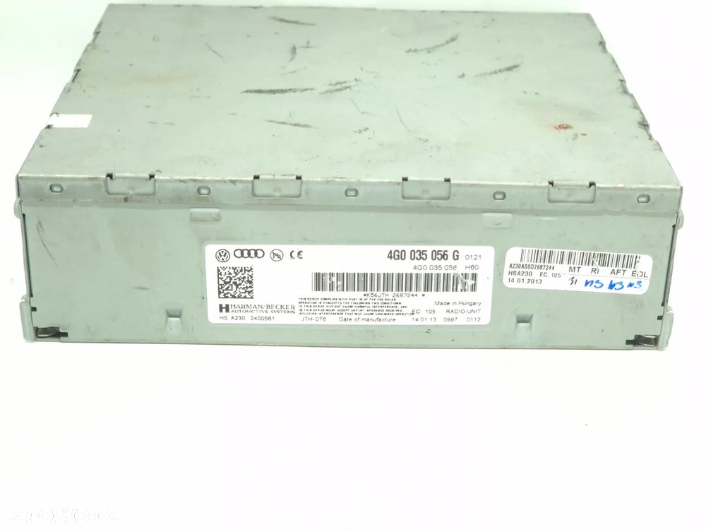 Sterownik radiowy moduł jednostka nawigacji MMi Audi A5 4G0035056G - 2