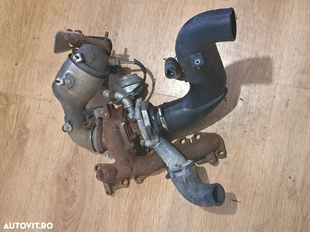 Turbina turbo turbosuflanta Furtun intercooler Conducta EGR Catalizator DPF Senzor temperatura Tubulatura intercooler Originale Saab 9-3 93 Opel Zafira C Astra H Vectra C 1.9cdti Z19DTH 2002-2010 - 1