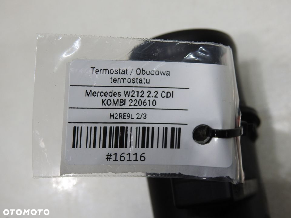 TERMOSTAT OBUDOWA MERCEDES W212 2.2 CDI - 8