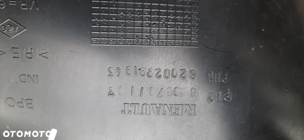 Renault Clio III Clio 3 FL 3 Lakier dv369  tył Belka zderzaka 8200807041 , ślizg mocowanie zderzaka tył 8200290037 8200290041nadkole tył 8200781187 82002891943 8200781186 8200289942 , Nadkole lewy przód 8200289945 - 9