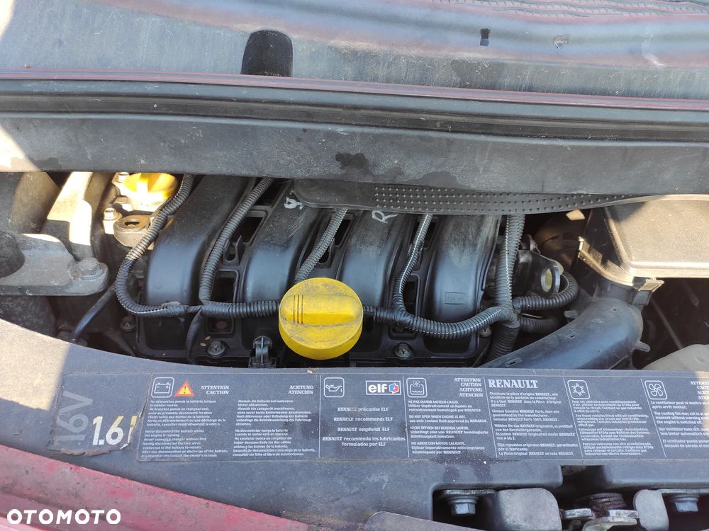 Renault Modus 1.6 16V K4M791 Skrzynia JH3131 OV727 Maska Błotnik Drzwi Zderzak - 10