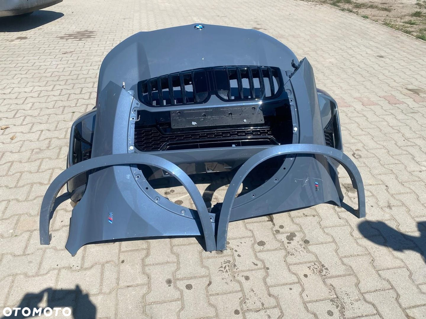 ZDERZAK MASKA LAMPY PAS KOMPLET BMW X1 U11 M PAKIET LED SHADOW BLACK - 11