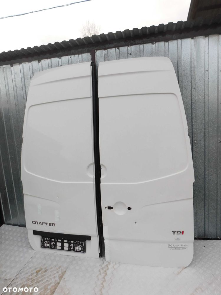 Mercedes Sprinter 906 VW Crafter drzwi tył wysokie KOMPLET białe 2 szt