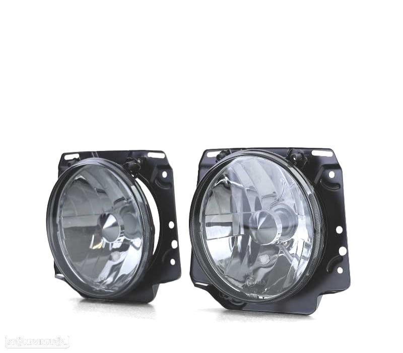 FARÓIS VOLKSWAGEN VW GOLF MK2 83-91 FUMADOS COM FUNDO CROMADO - 2