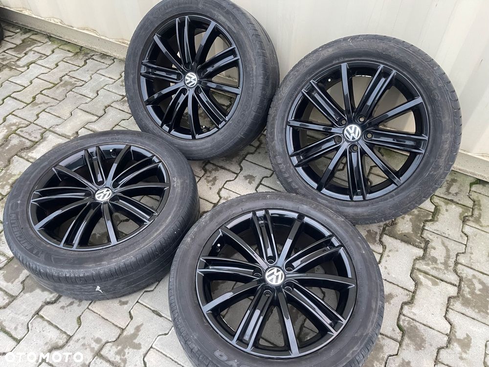 FELGI ALUFELGI 18 VOLKSWAGEN TIGUAN GOLF PASSAT SEAT SKODA 5X112 ET43 7J SPRAWDZONE ORYGINAŁ - 8