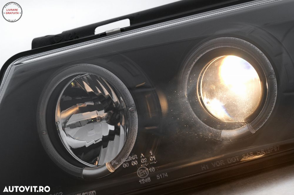 Faruri Angel Eyes VW Passat B5 3B (11.1996-08.2000) Negru- livrare gratuita - 8