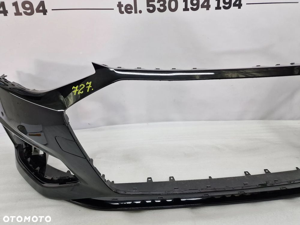 AUDI A4 B9 LIFT 8W0 19- ZDERZAK PRZEDNI PRZÓD OPCJA NA 6X PDC , ŁADNY , CZARNY METALIK , NR 8W0807437AH / 8W0807437AJ / 8W0807437AK / 8W0807437AL / 8W0807437AM / 8W0807437AN , NR AUKCJI NZ727 - 9
