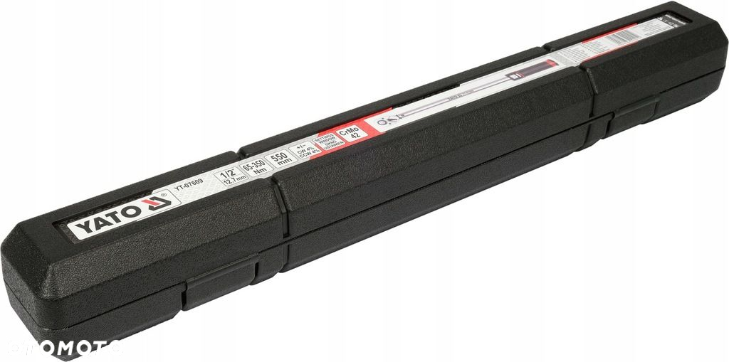 YATO KLUCZ DYNAMOMETRYCZNY 1/2" 65-350Nm CERTYFIKAT WALIZKA YT-07609 DO KÓŁ - 6