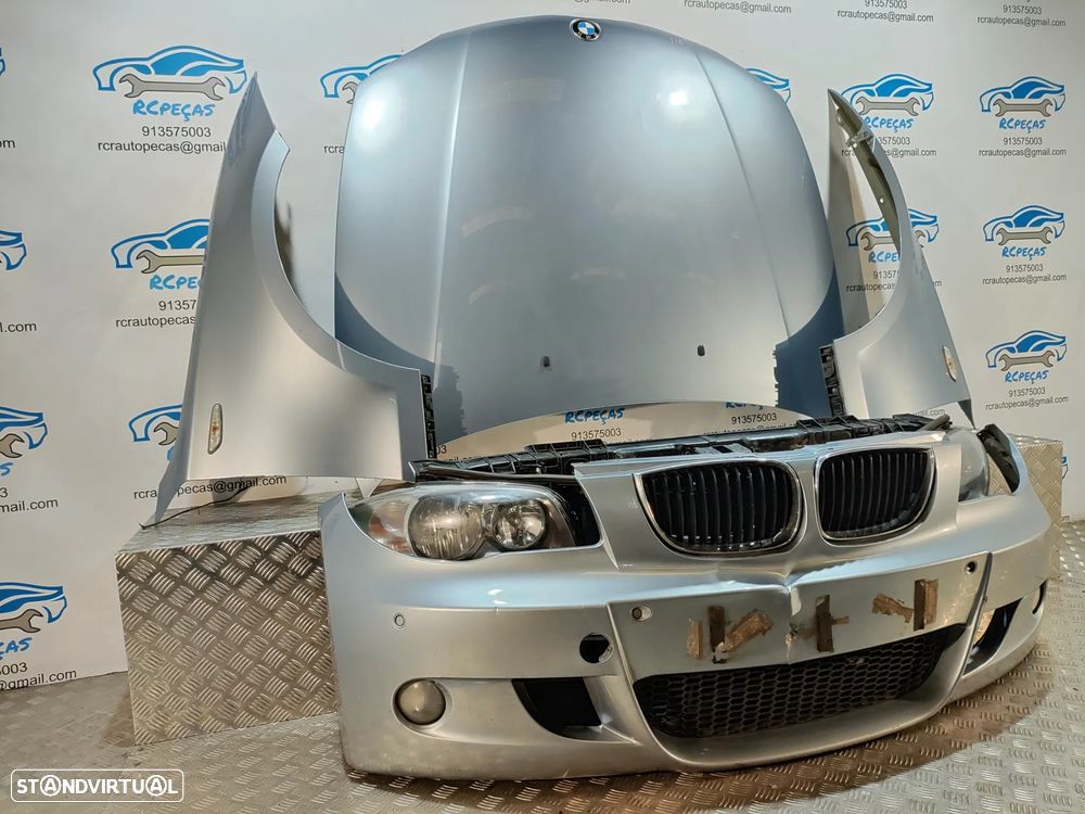FRENTE COMPLETA BMW SERIE 1 E87 E81 PACK M CAPOT PARACHOQUES SENSORES GUARDA-LAMAS OTICAS RADIADOR VENTILADOR FRENTE FIBRA REFORÇO - 2