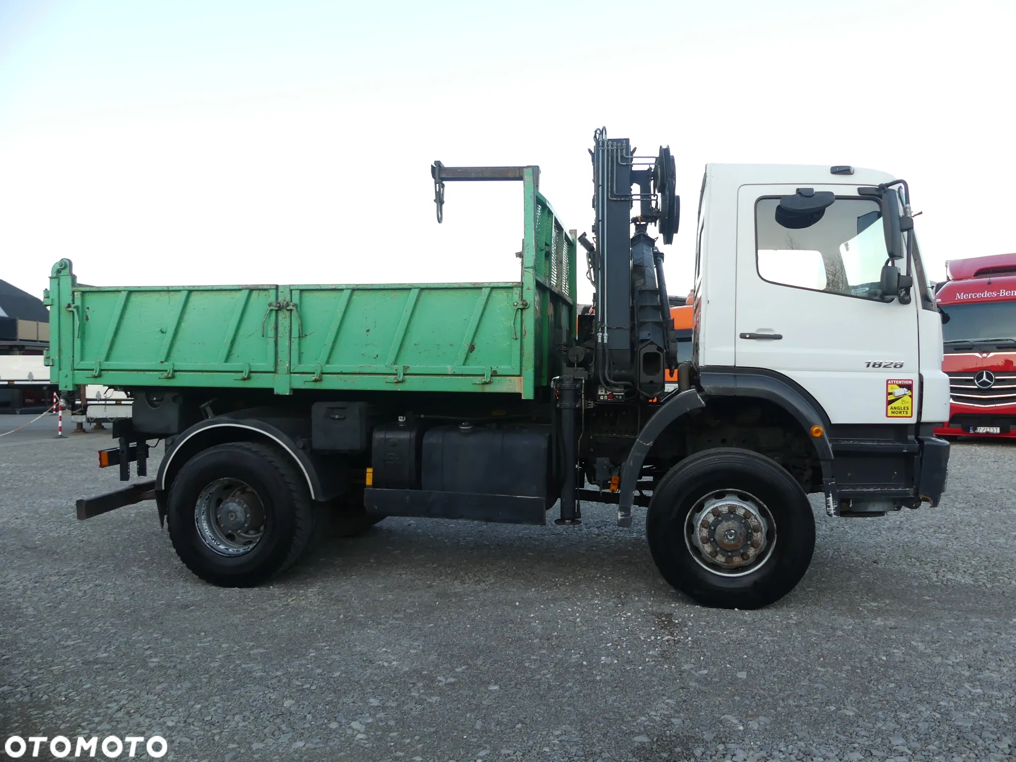 Mercedes-Benz AXOR 1828 4x4 / WYWROTKA + HDS HIAB 10.3 m / SKŁADANY W Z / - 11