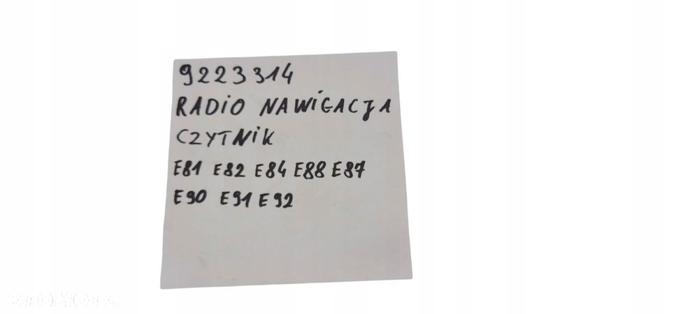 Bmw E90 E91 E81 E87 E92 E93 Radio Czytnik Cd Nawigacja 9223314 - 7