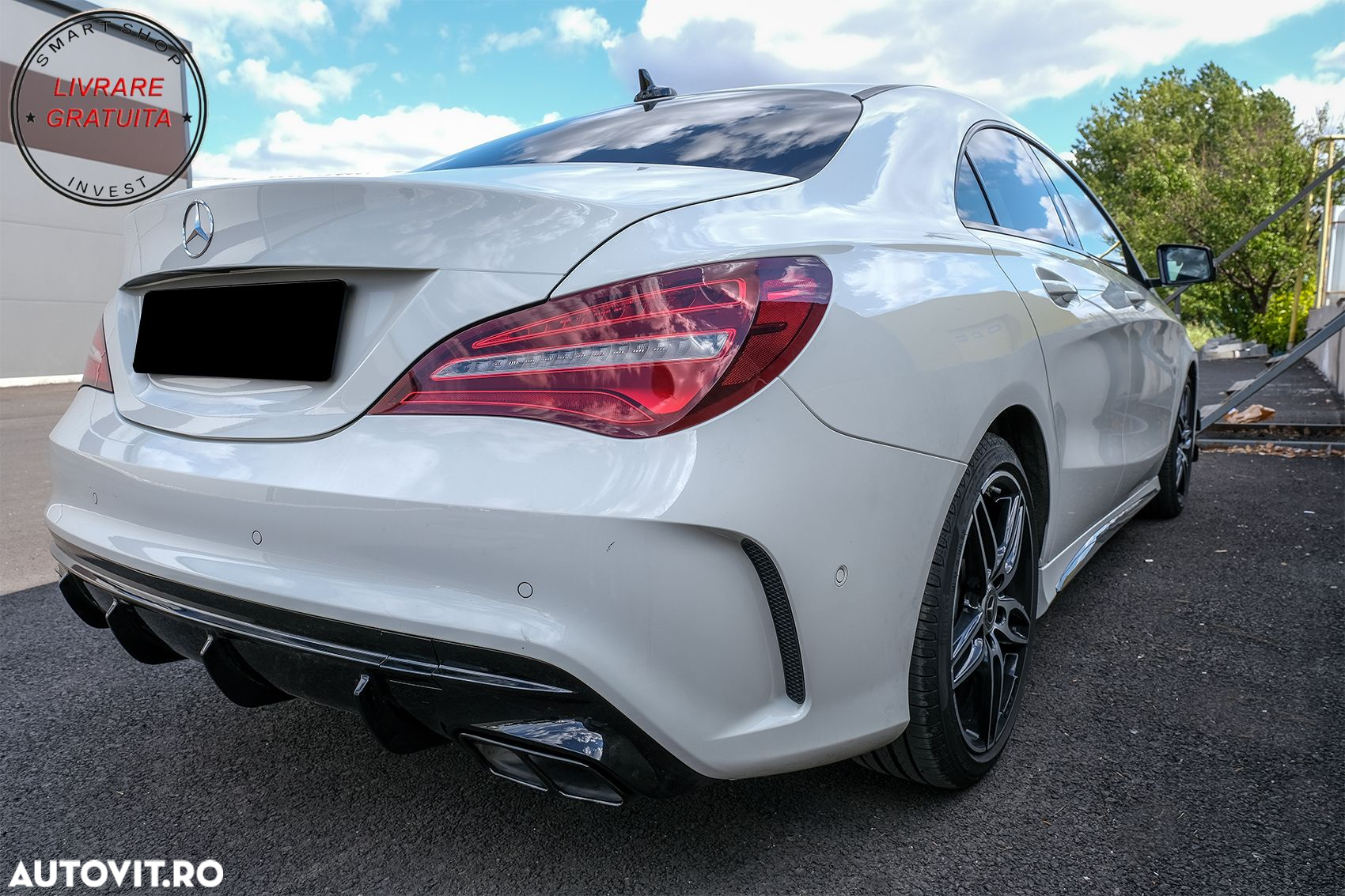 Difuzor Bara Spate Mercedes CLA W117 X117 (2013-2018) Facelift CLA45 Look- livrare gratuita - 12