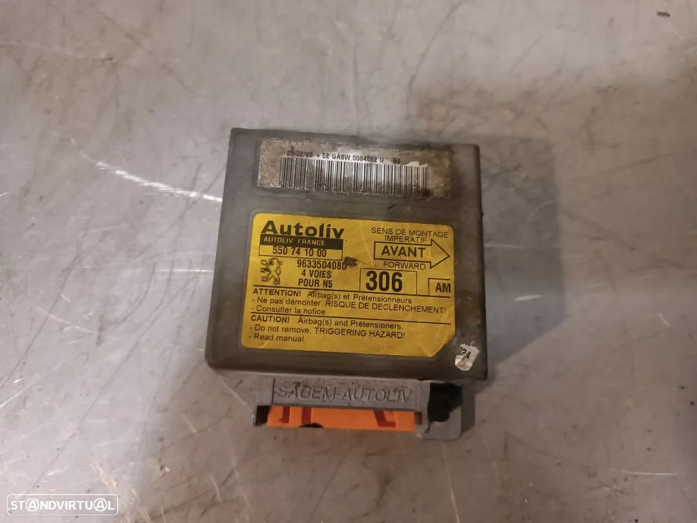 CENTRALINA DE AIRBAG PEUGEOT 306 9633504080 557041000 - 1