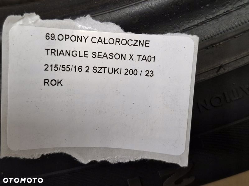 OPONY CAŁOROCZNE TRIANGLE SEASON X TA01 215/55/16 2 SZTUKI 23 ROK - 9