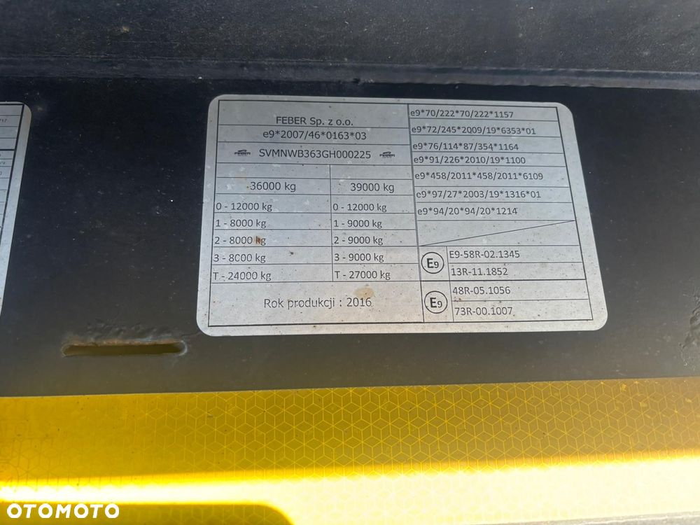 Feber Inter Cars Wywrotka 57m3 - 14