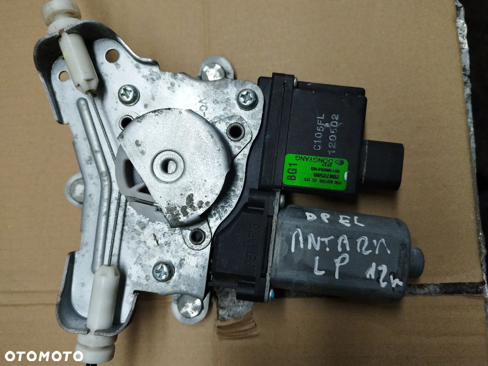 Mechanizm podnośnik silniczek szyby lewy przód Opel Antara lift 20872599 - 2