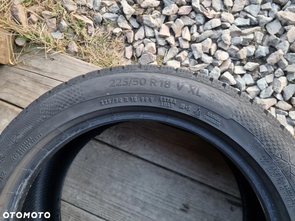 Opony Continental WinterContact TS860S 225/50R18 99V 7,5/6,3mm bdb stan - 11