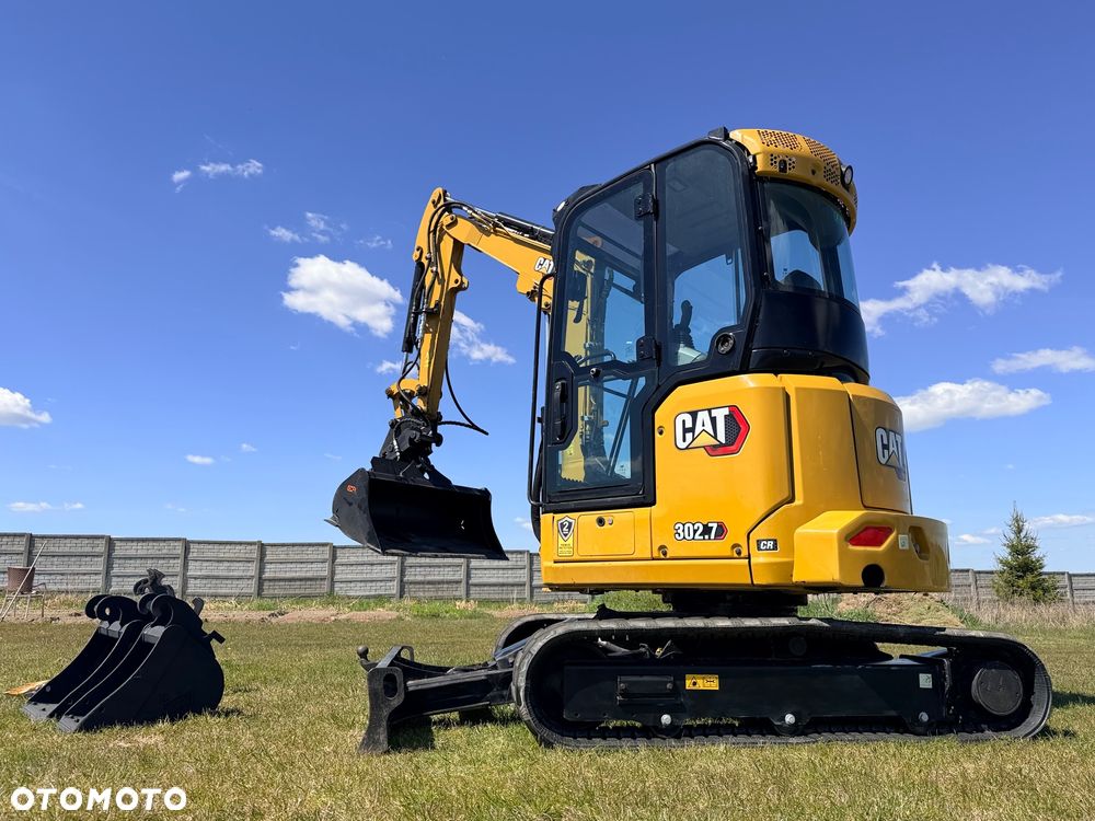 Caterpillar Minikoparka Cat 302.7 3xłyżki Skarpowa hydrL\P dodatkowe linie hydrauliczne szybkozłącze Gąsienice jak Nowe WIDŁY WIERTNICA za dopłatą - 26