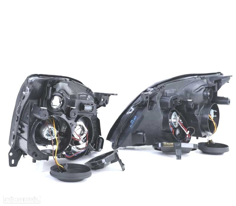 FARÓIS OPEL VECTRA C 02-05 SIGNUM 03-05 FUNDO NEGRO - 2