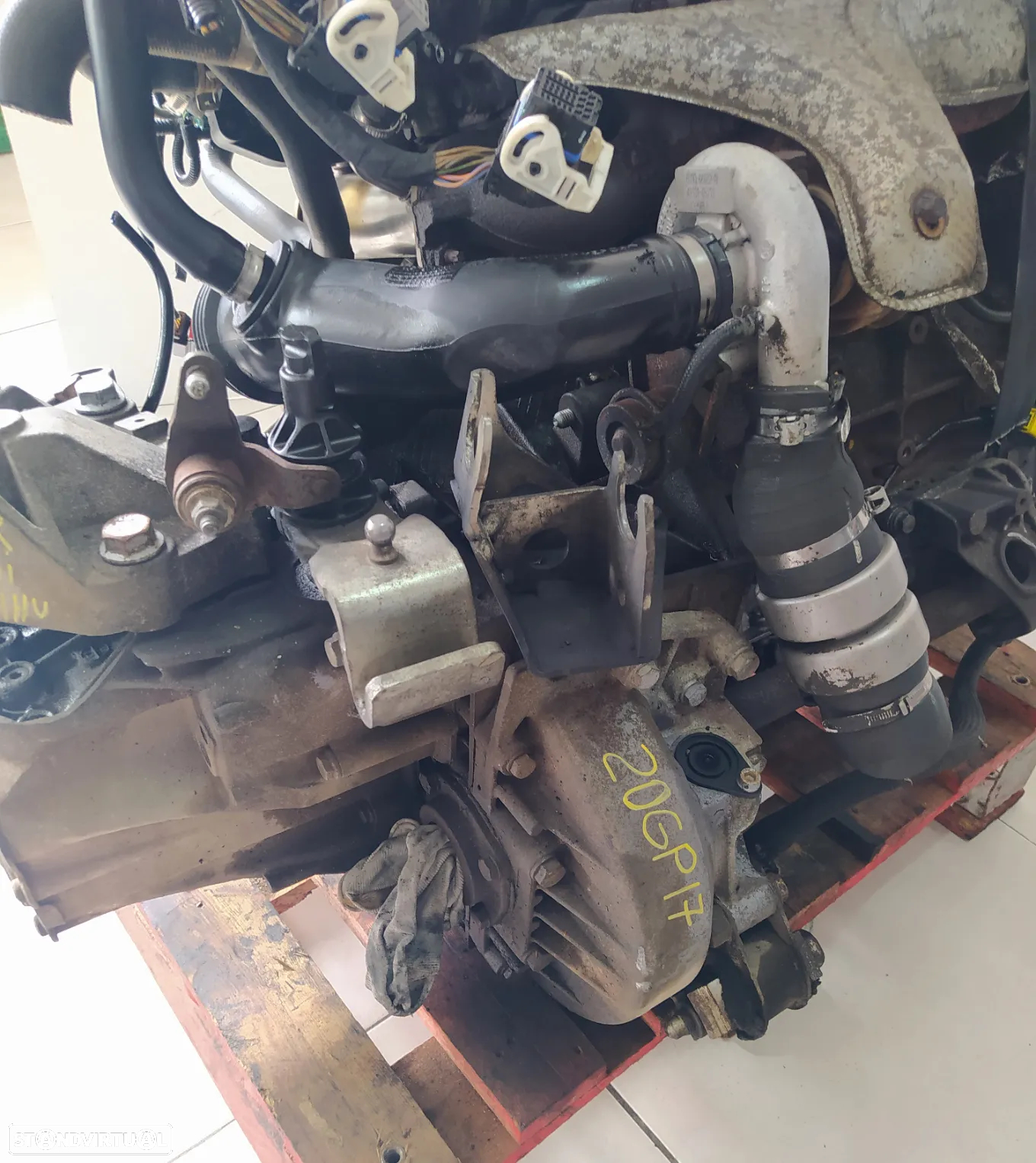 Motor peugeot BOXER 2.2HDI 120cv 4HU 2011 - caixa 6v velocidades 20GP17 - 9