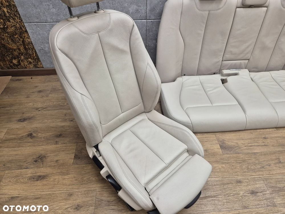 BMW F30 WNĘTRZE FOTELE SPORTY M-PAKIET KANAPA SKÓRA DAKOTA OYSTER KOMPLET EUROPA - 6