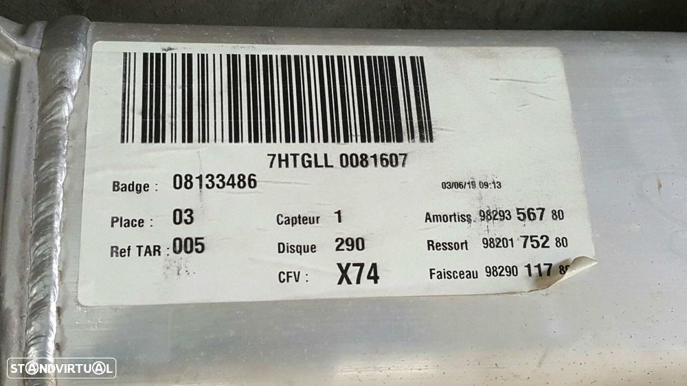 CHARRIOT TRASEIRO CITROEN DS7 CROSSBACK (X74) - 6