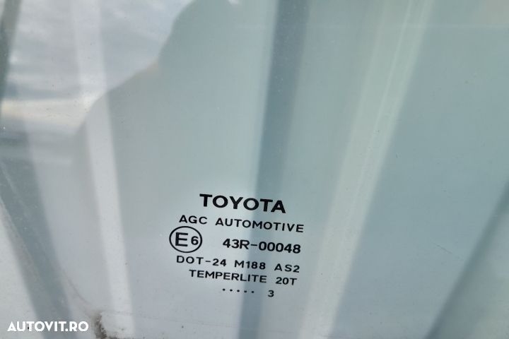 Geam usa spate dreapta 43R-00048 43R-00048 Toyota Yaris XP130 [2011 - - 3