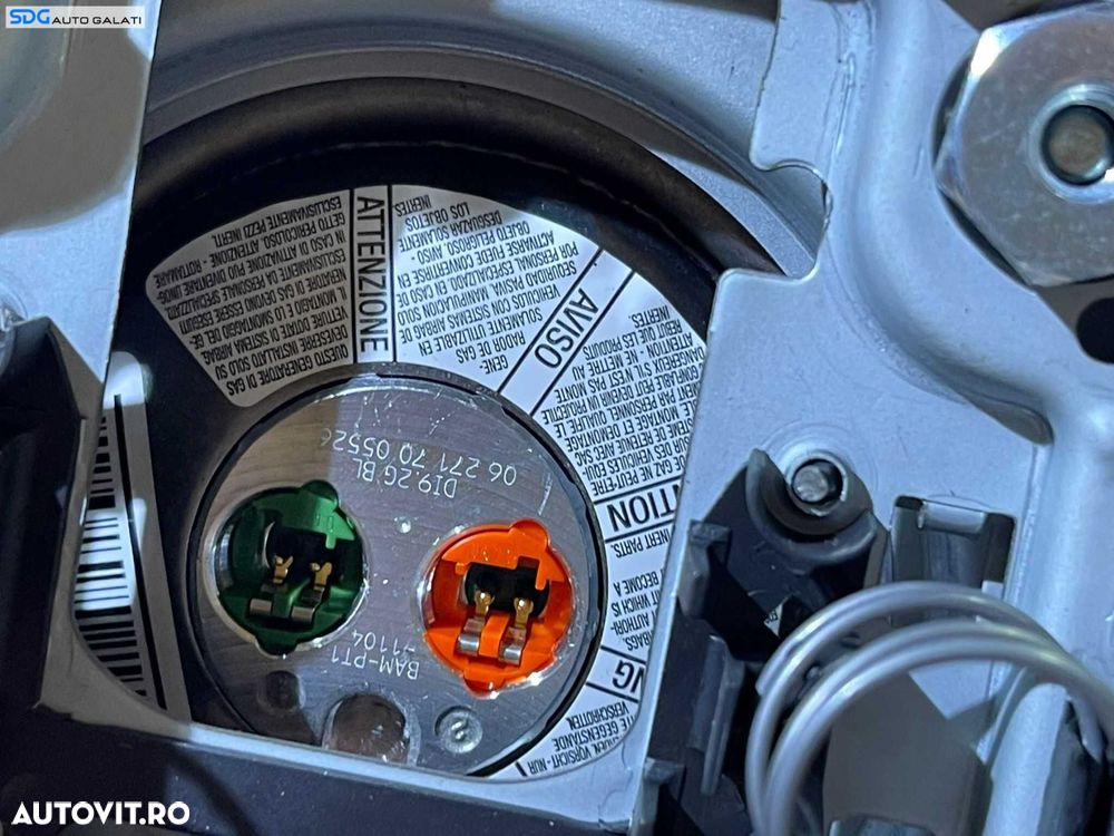 Airbag Volan 3 Spite cu 2 Mufe Volkswagen Passat B6 2005 - 2010 Cod 3C0880201AG - 8