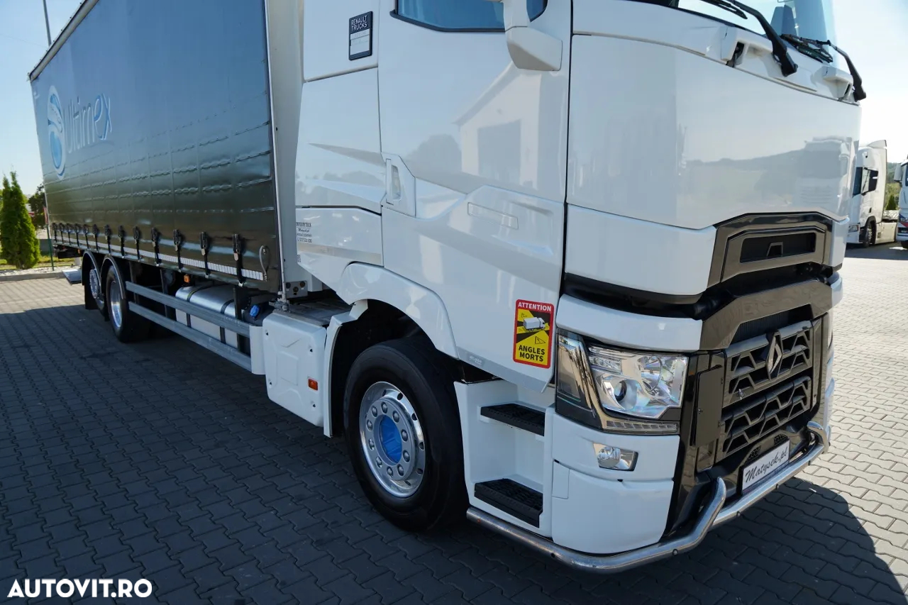 Renault T 440 / 6X2 / SOLO / CORTINĂ 9.5 M / I-PARK COOL / RIDICABIL / JANTE DIN ALIAJ / PUNȚĂ RIDICABILĂ - 7