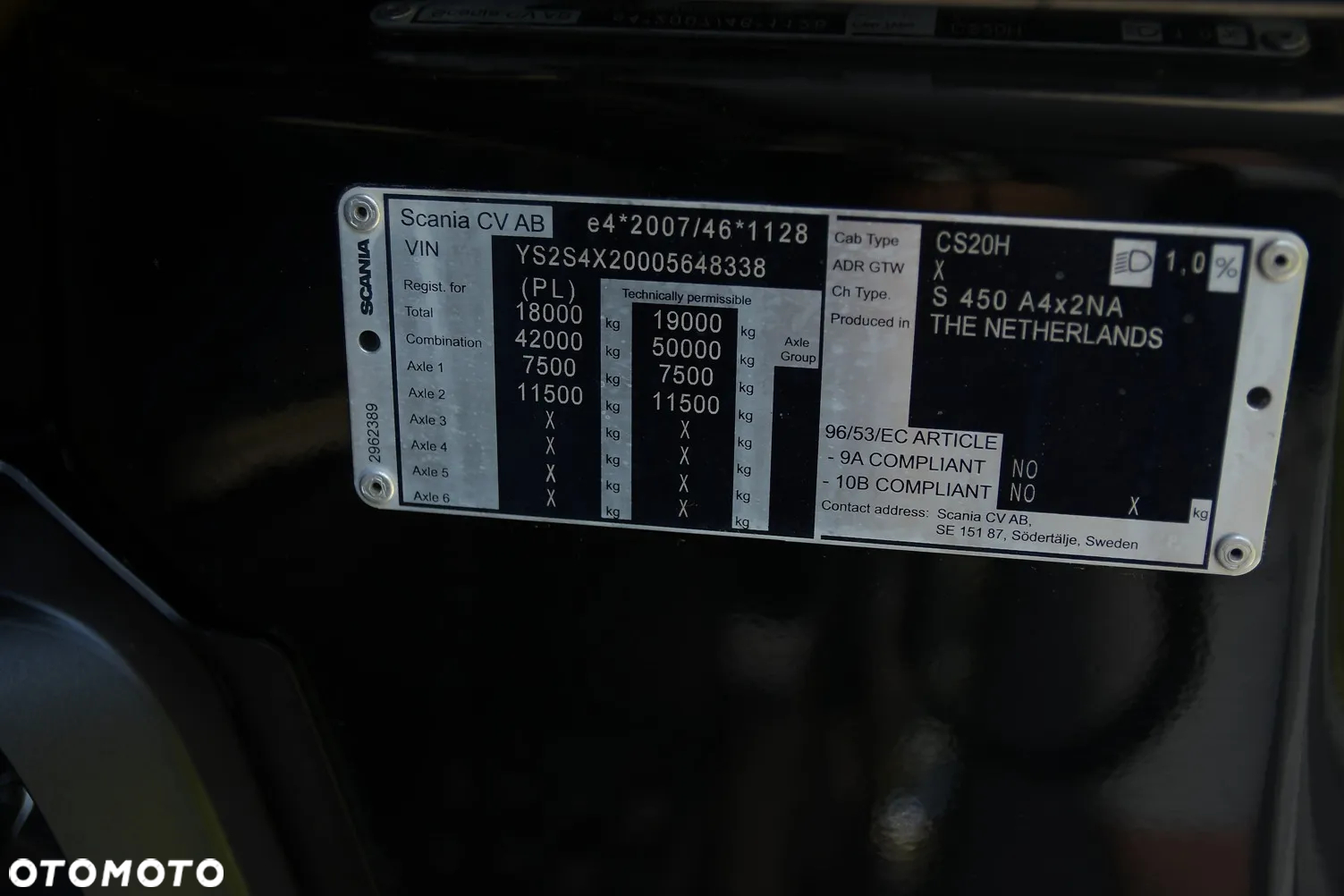 Scania S450 ///* 2022//* /STANDARD///* JEDYNE 451 TYŚ KM///* RETARDER///* KLIMATYZACJA POSTOJOWA///* FULL LED///* ZABUDOWY MIĘDZYOSIOWE///* WAGA///* STAN BARDZO DOBRY - 16