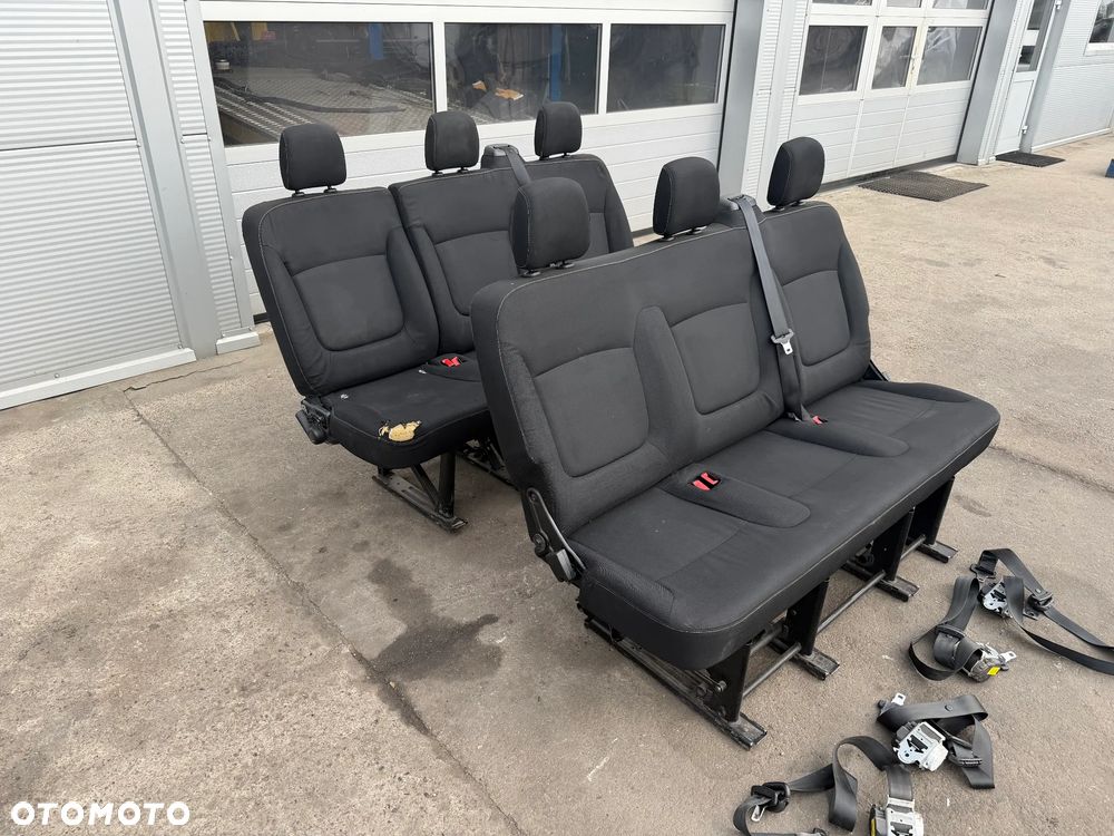 Trafic III Vivaro B 1,6 DCI 14-20r  fotele kanapy 6 os -dwie ławki - 1