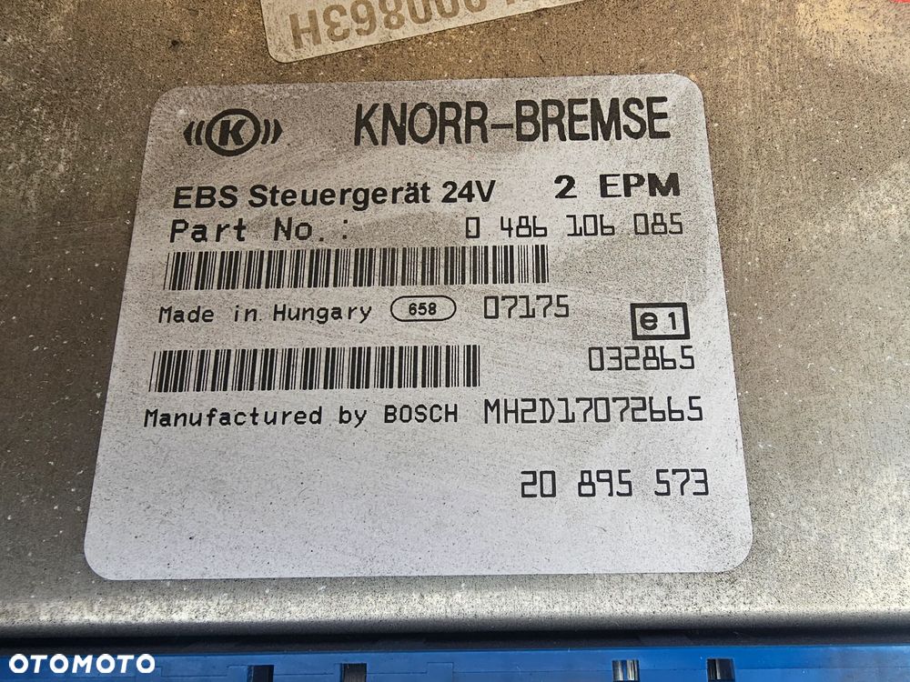 STEROWNIK MODUŁ EBS RENAULT MIDLUM PREMIUM KERAX DXI 0486106085 20895573 - 2
