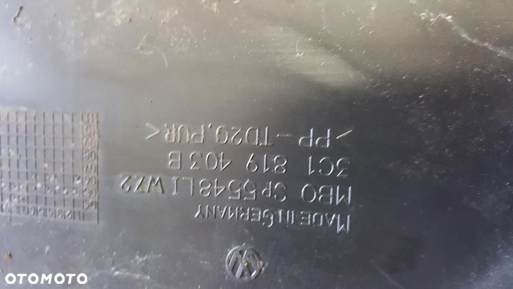 PODSZYBIE PLASTIKOWE OSŁONA ZGARNIACZ WODY VW PASSAT B6 B7 3C0 3AA KOMPLETNE WYSYŁKA !!!! - 4
