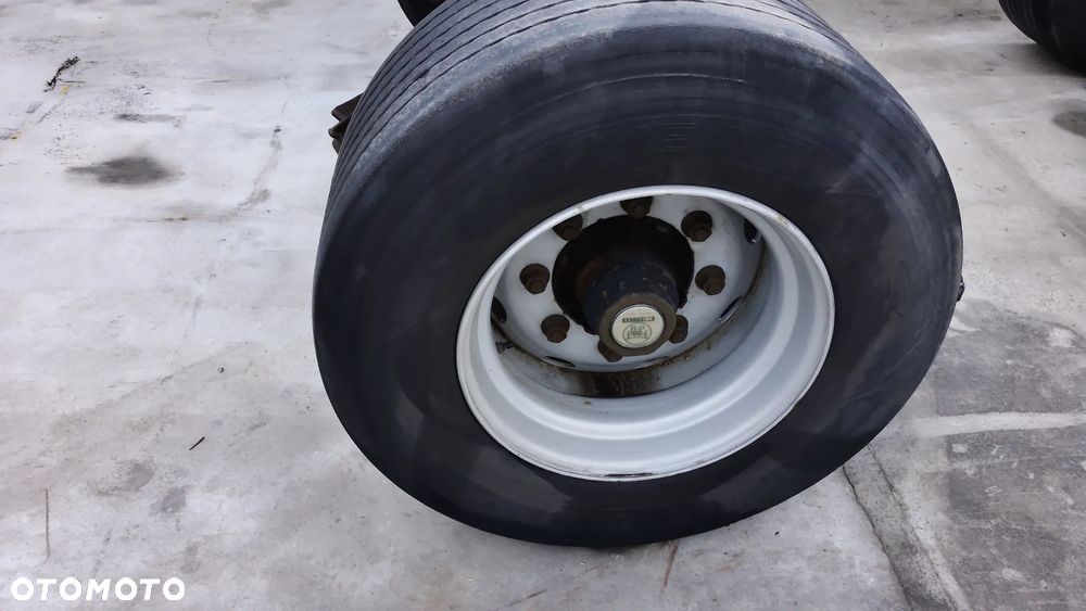 Oś BPW Naczepa Przyczepa  Mega Resor Pół resor Felga 19.5 Opony 245/45r19.5 - 13