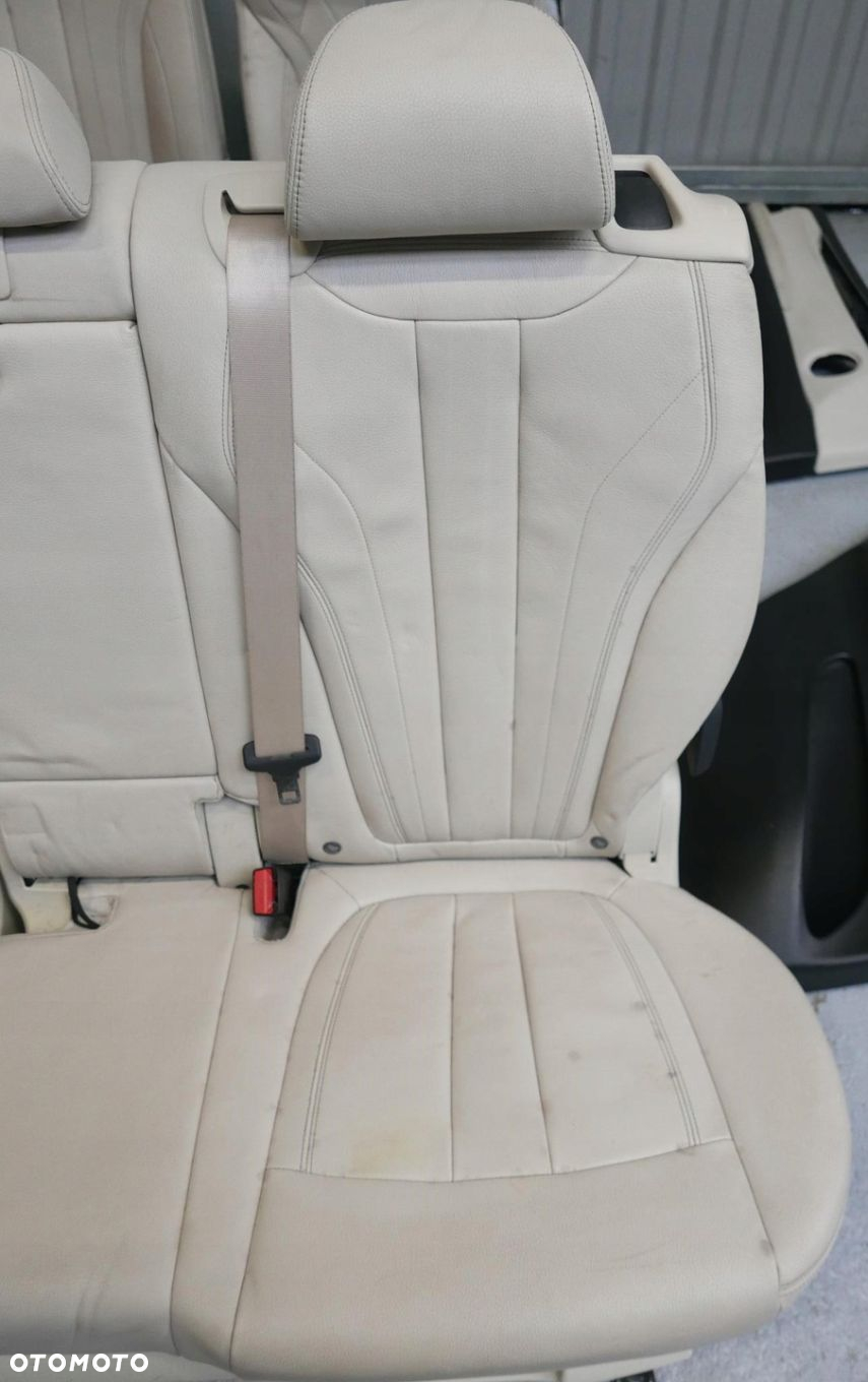 BMW X5 F15 TYLNA KANAPA REGULOWANA SKŁADANA DZIELONA ELFENBIENWEISS - 4