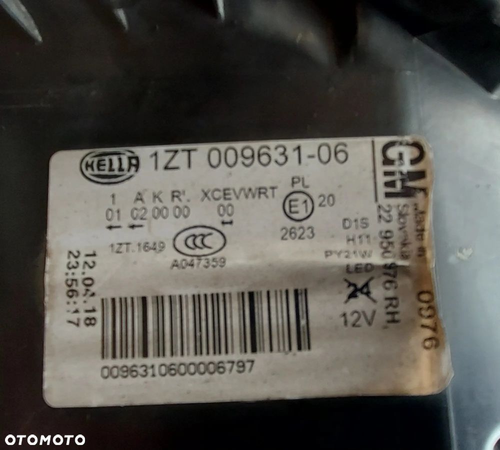 Opel Insignia A 08- Reflektor Przód Przedni Prawy  Bixenon Skrętny - 4