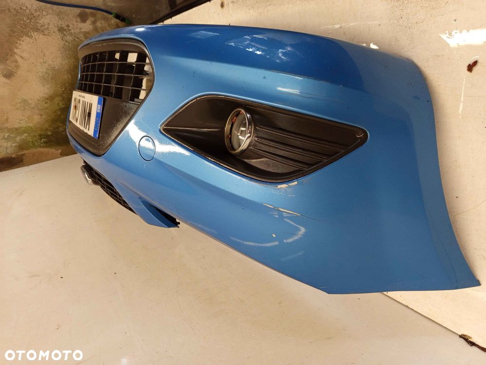 ^ ZDERZAK PRZÓD PRZEDNI DO FORD FOCUS MK2 II LIFT FL Q8 BŁĘKITNY HALOGENY - 2