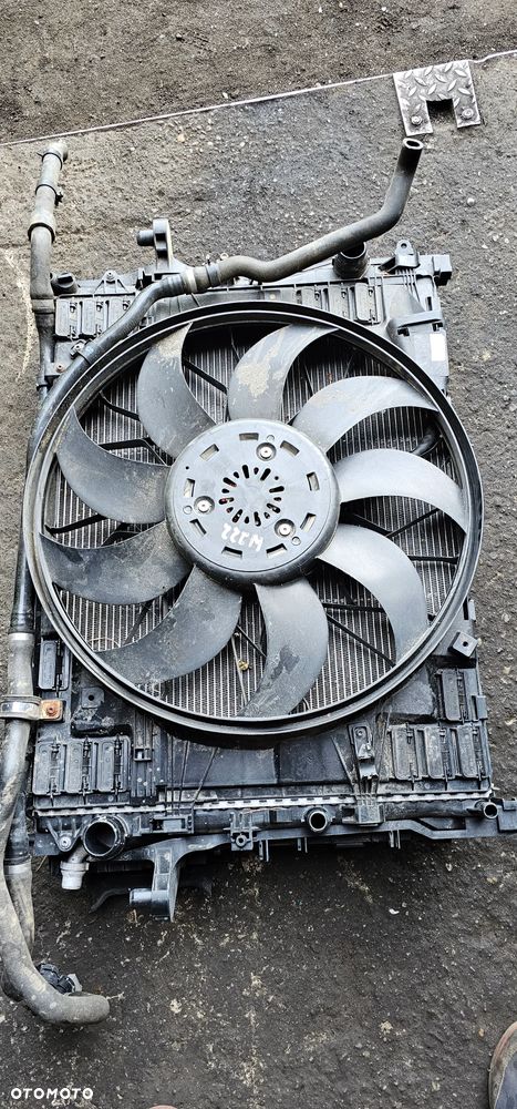 Chłodnica wody klimatyzacji komplet wentylator komplet chłodnic Mercedes S Klasa W222 A0999061901 - 6