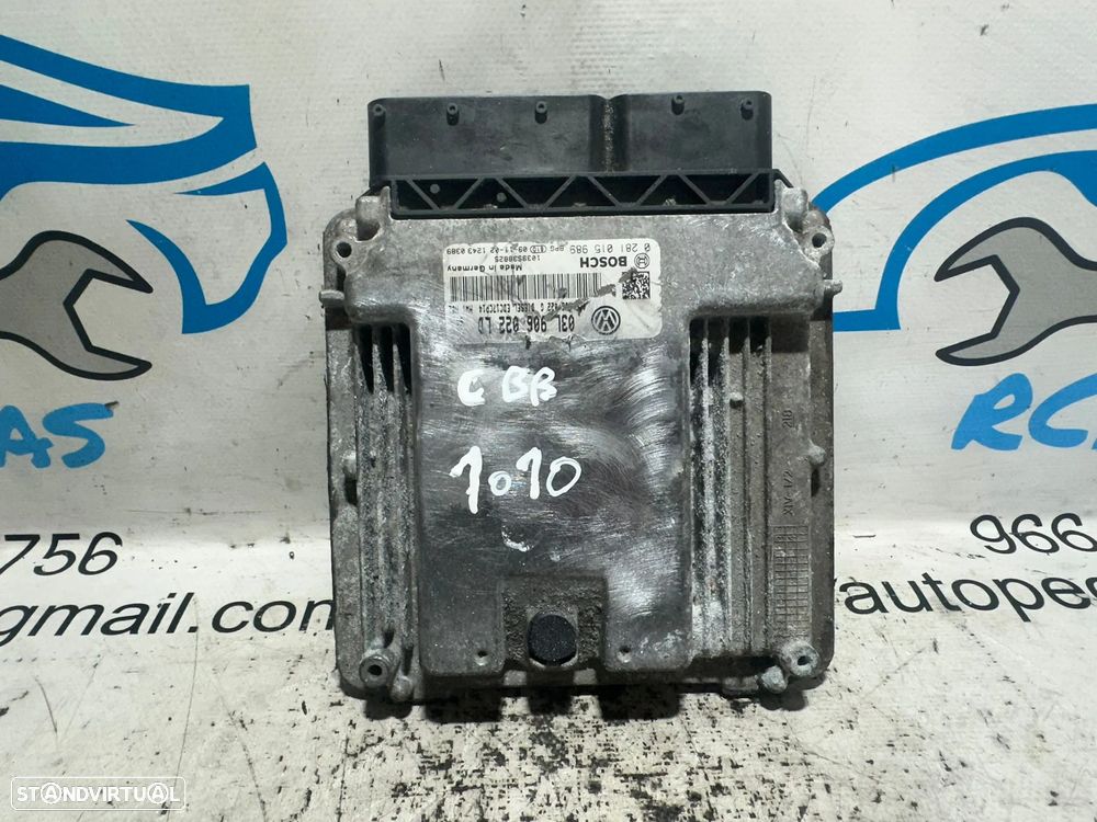 .Centralina Motor Original Bosch VAG Volkswagen CBB 2.0 TDi 03L906022LD 0281015989 EDC17CP14 - 4