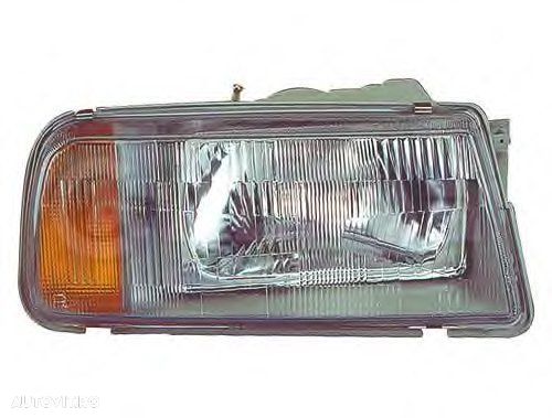 Far Suzuki Vitara 07.1988-03.1998 partea dreapta, tip bec H4, reglaj manual, cu semnalizator orange, cu suport becuri, TYC 20-3062-05-2 - 1