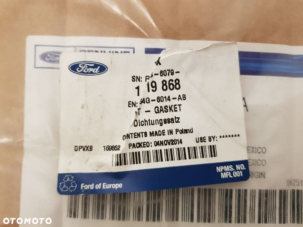 FABRYCZNIE NOWY ORYGINALNY ZESTAW USZCZELEK GŁOWICY CYLINDRÓW FORD MAZDA 1319868 - 3